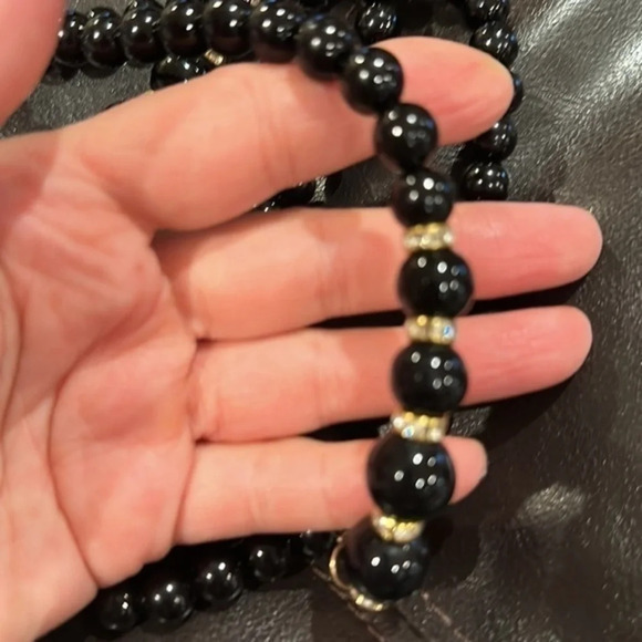 Fashion Women Long Rhinestone Pearl Belt Chain - Picture 4 of 6